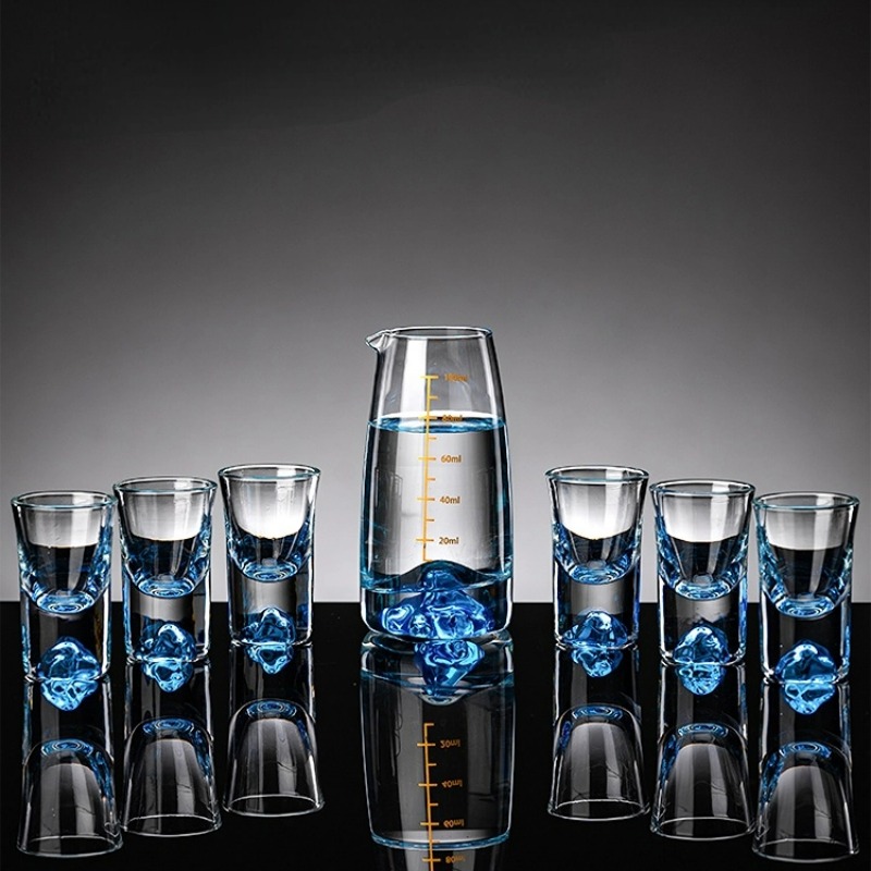 Yamazaki Home Bathroom Storage - Blue Mountain White Wine Glass Set