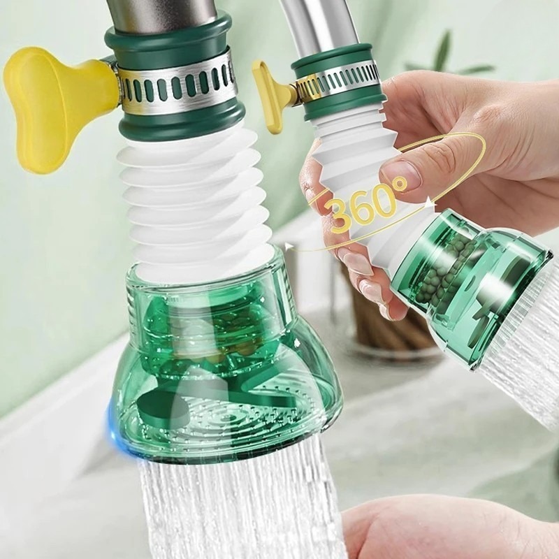 Home Bathroom Taps - Universal 360 Degrees Rotatable Faucet Filter
