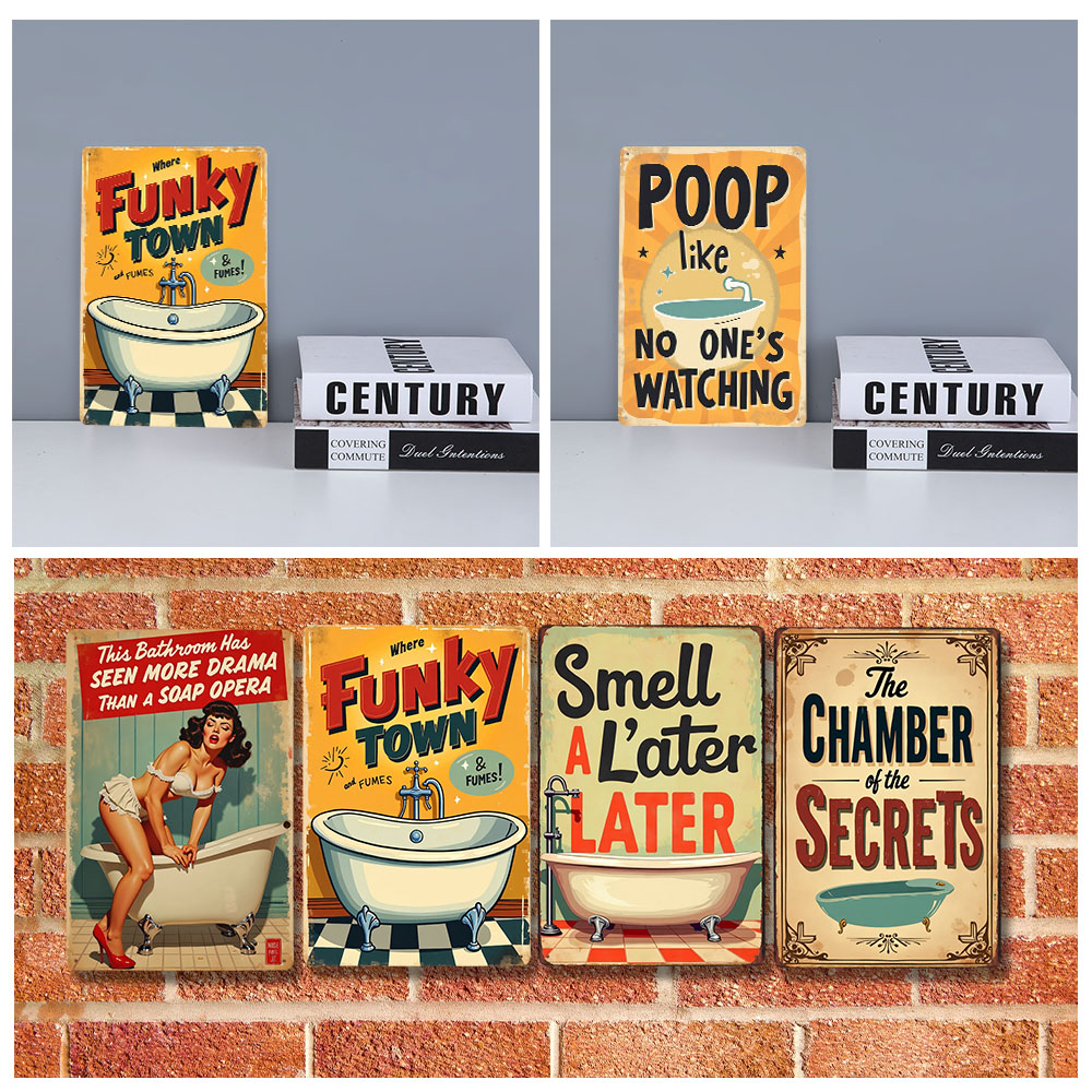 Funny Bathroom Rules Vintage M - Home Decor Bathroom Ideas ulasan dan harga