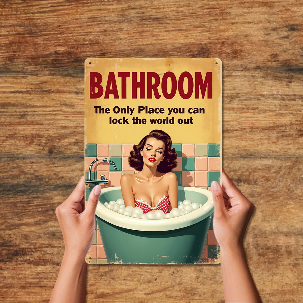 Funny Bathroom Rules Vintage M - Home Decor Bathroom Ideas ulasan dan harga