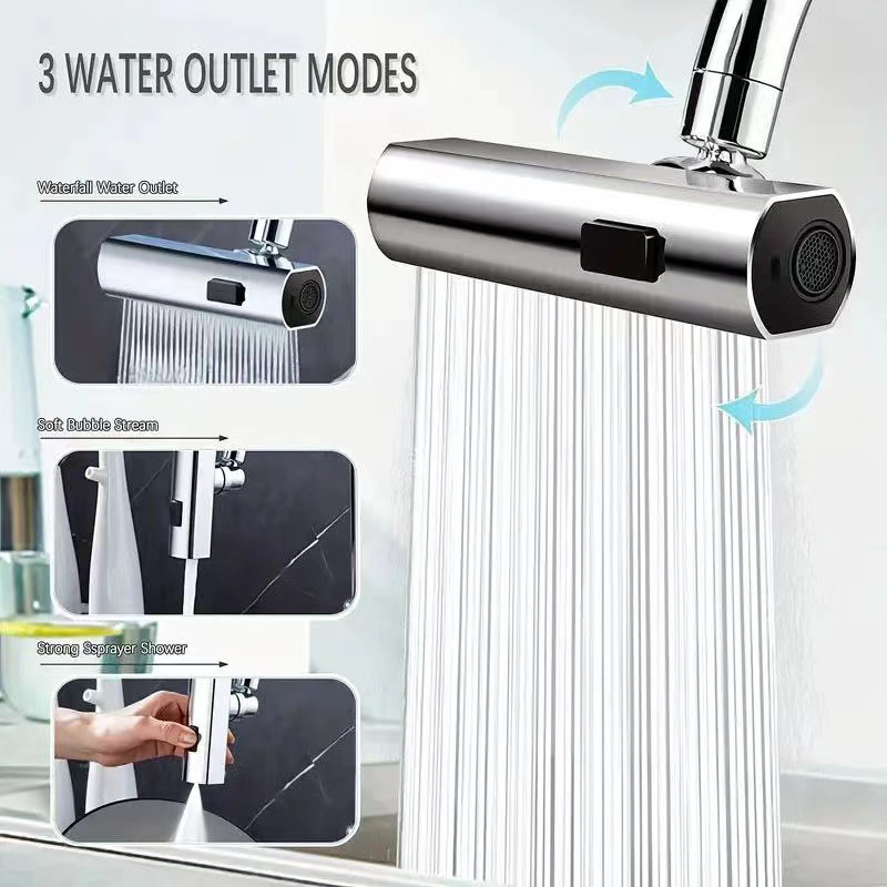 New 3 Modes Kitchen Faucet Uni - Home Bathroom Taps ulasan dan harga