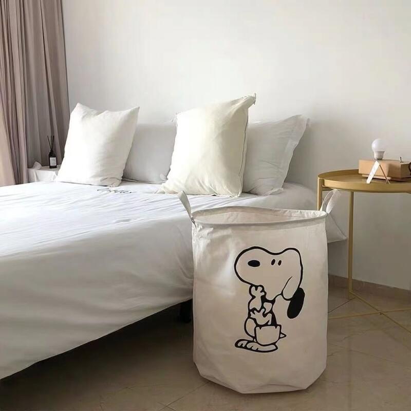 Snoopy Cotton Fabric Laundry H - Home Edit Bathroom Organizer ulasan dan harga
