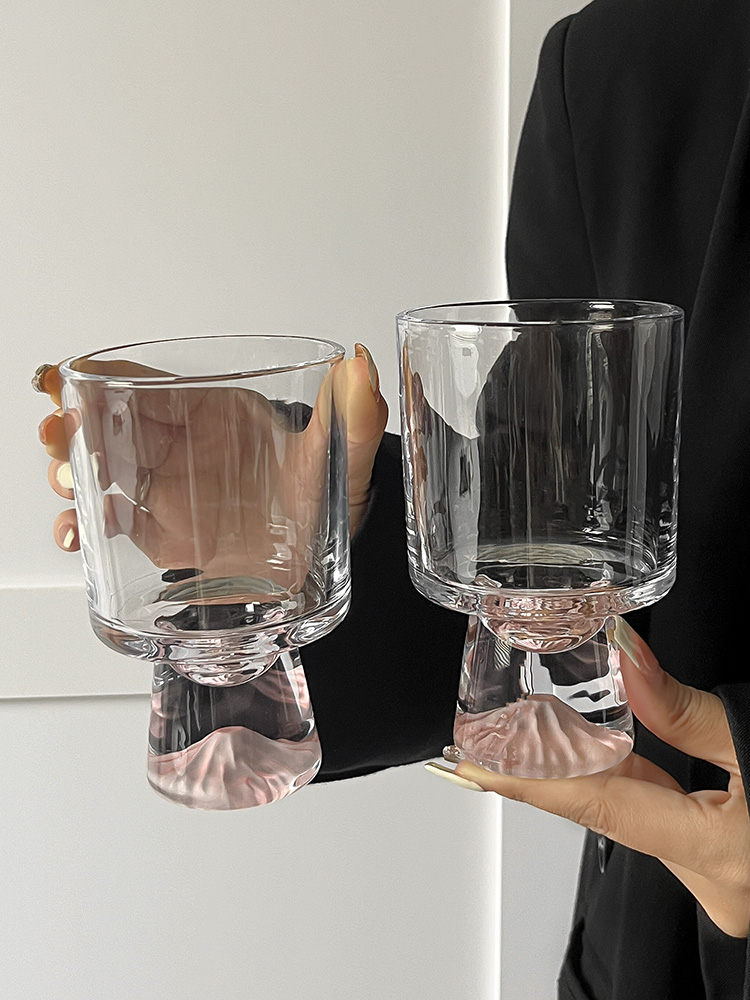 Pink Mountain Glass Cup Creati - Yamazaki Home Bathroom Storage ulasan dan harga