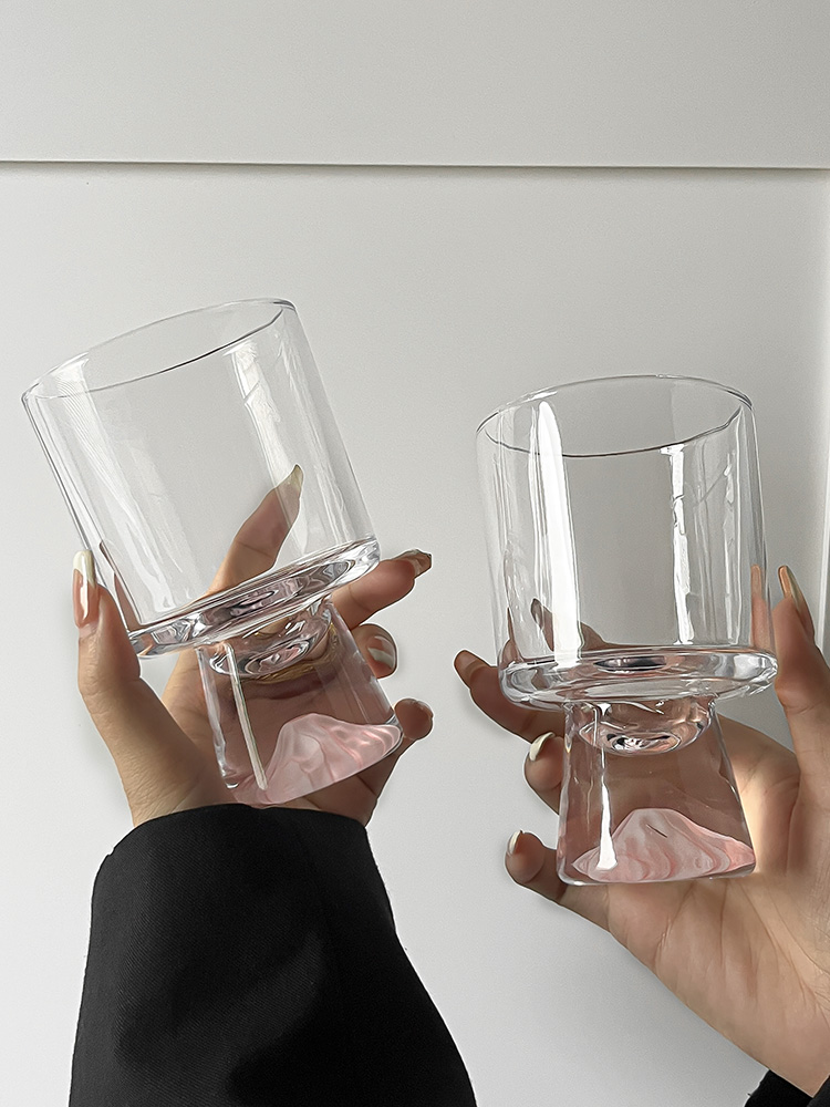 Pink Mountain Glass Cup Creati - Yamazaki Home Bathroom Storage ulasan dan harga