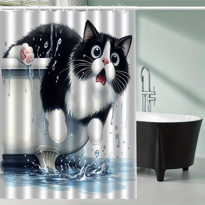 Funny Cat Jumping from Bathtub - Home Decor Bathroom Ideas ulasan dan harga
