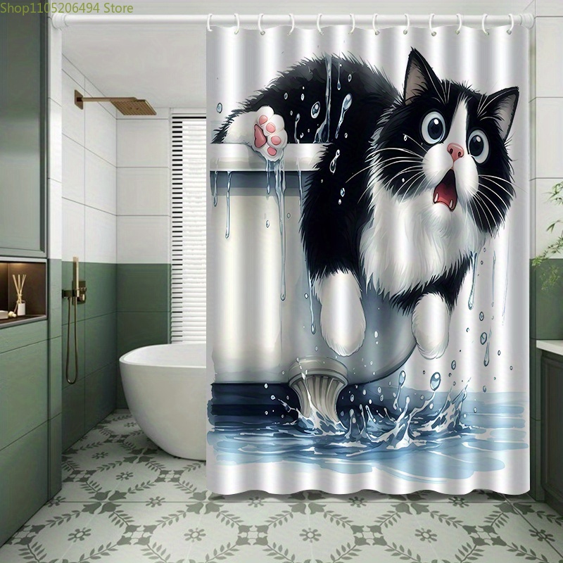 Funny Cat Jumping from Bathtub - Home Decor Bathroom Ideas ulasan dan harga