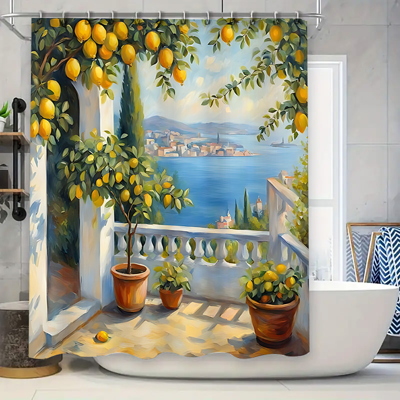 Mediterranean Lemon Garden Sho - Home Decor Bathroom Ideas ulasan dan harga