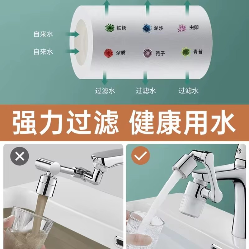 New Black 1440° Rotatable with - Home Bathroom Taps ulasan dan harga