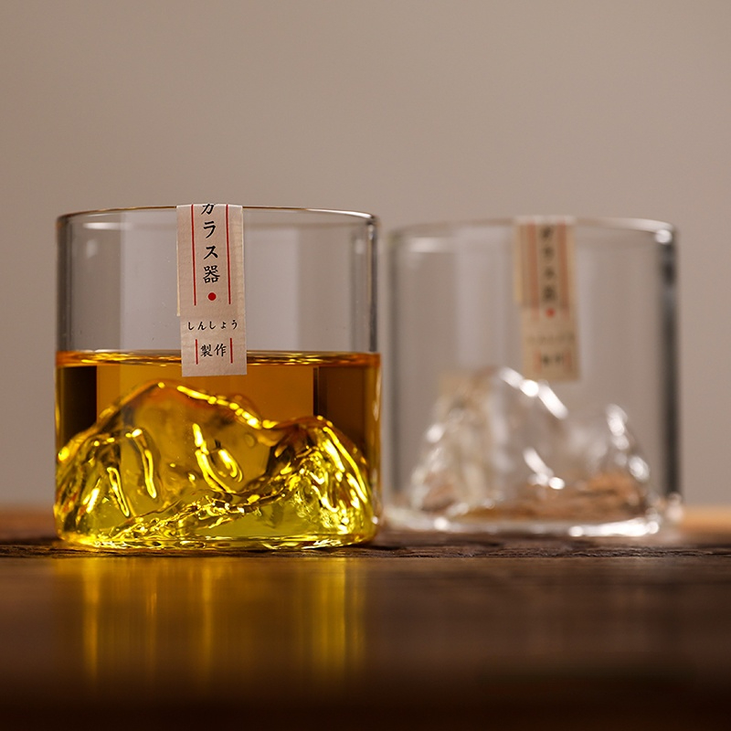 Japan 3D Mountain Whiskey Glas - Yamazaki Home Bathroom Storage ulasan dan harga