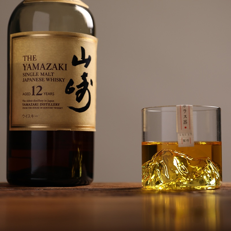 Japan 3D Mountain Whiskey Glas - Yamazaki Home Bathroom Storage ulasan dan harga