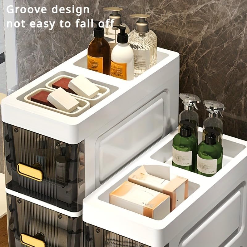 5-tier ultra-slim plastic stor - Next Home Bathroom Unit ulasan dan harga