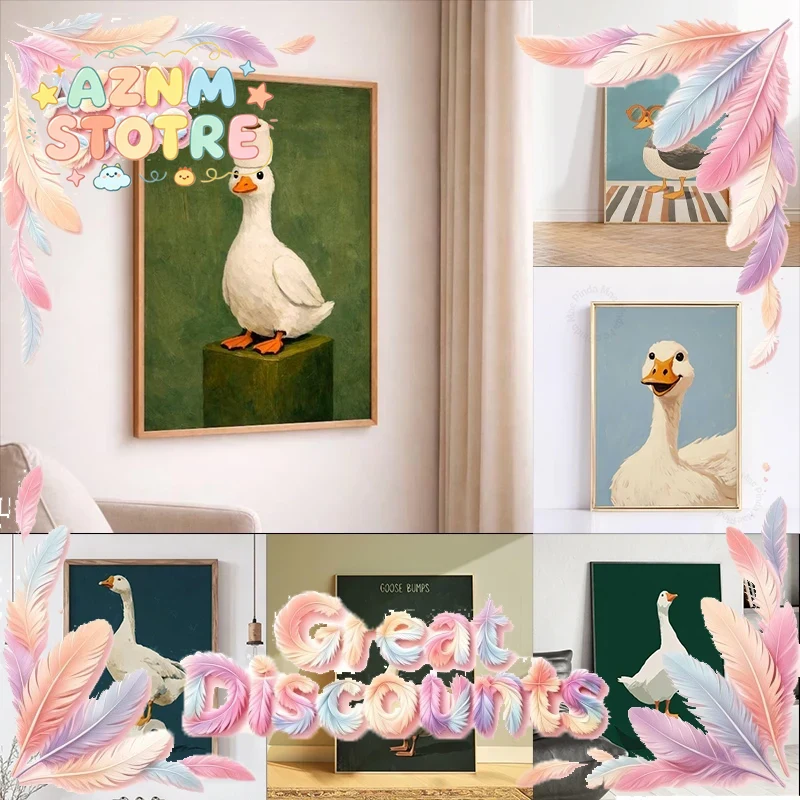 Duck Goose Poster, Funny Bathr - Home Decor Bathroom Ideas ulasan dan harga