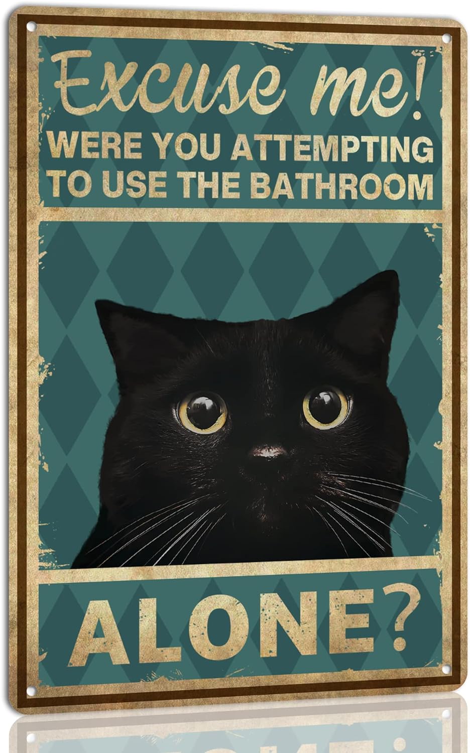 Cat Bathroom Wall Art Excuse M - Home Alone Bathroom ulasan dan harga