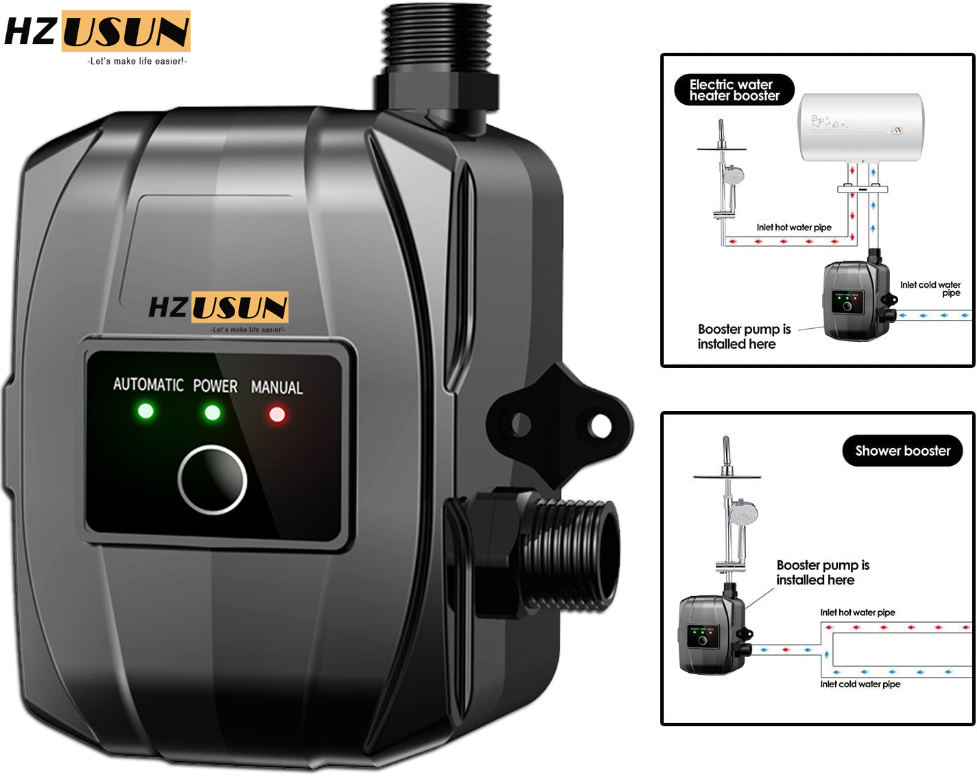 150W 24V Fully Automatic Press - Home Bathroom Pressure Pump ulasan dan harga