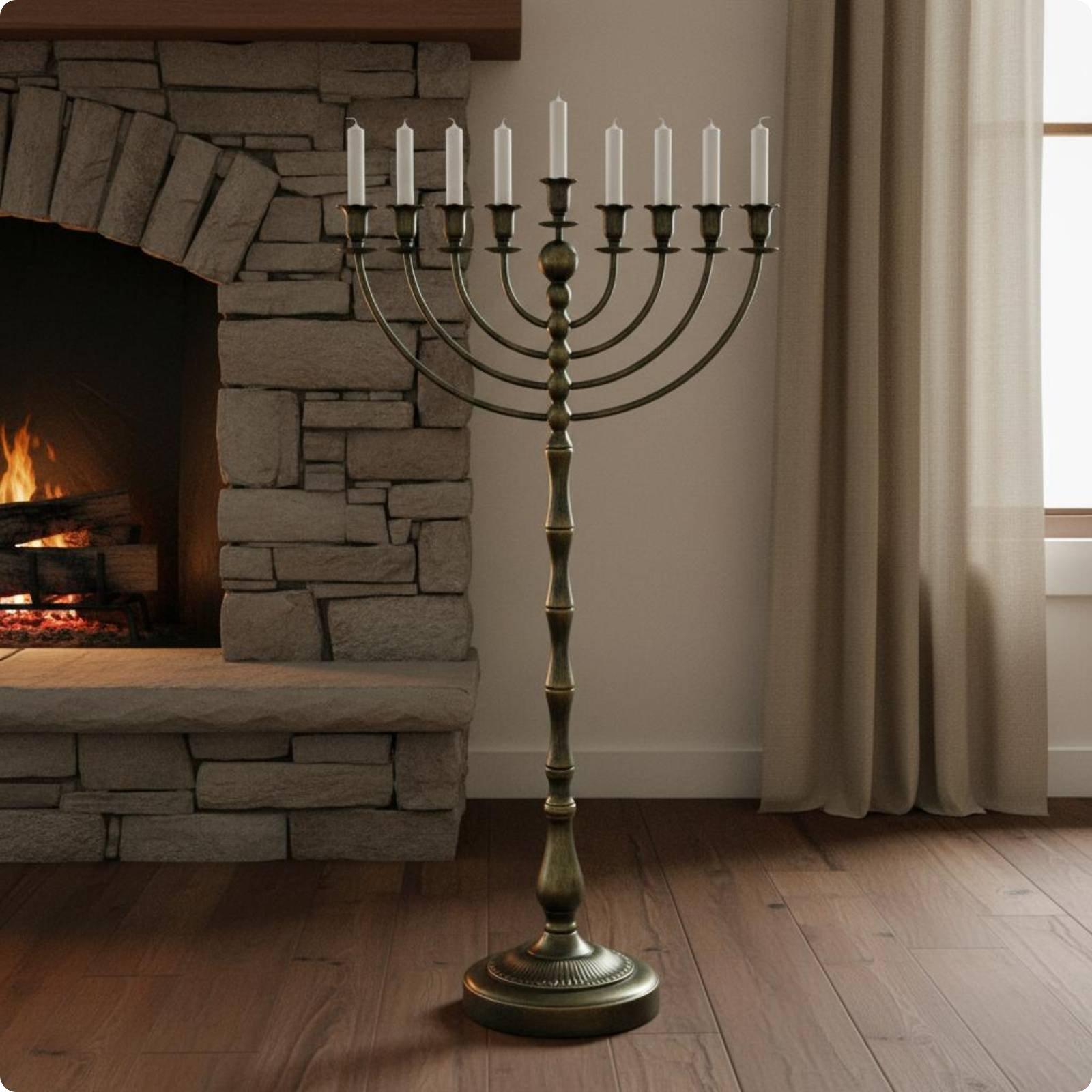 Antique Bronze Menorah Stand M - Home & Bathroom Building Products Pte Ltd Photos ulasan dan harga