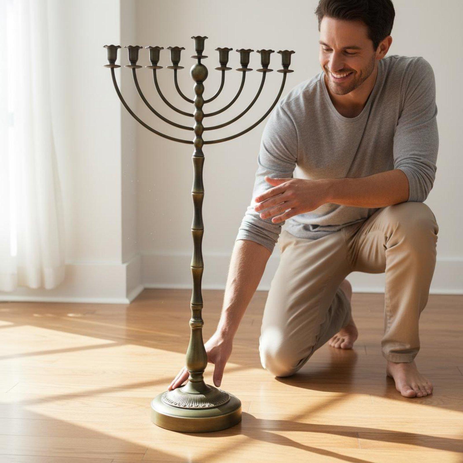 Antique Bronze Menorah Stand M - Home & Bathroom Building Products Pte Ltd Photos ulasan dan harga