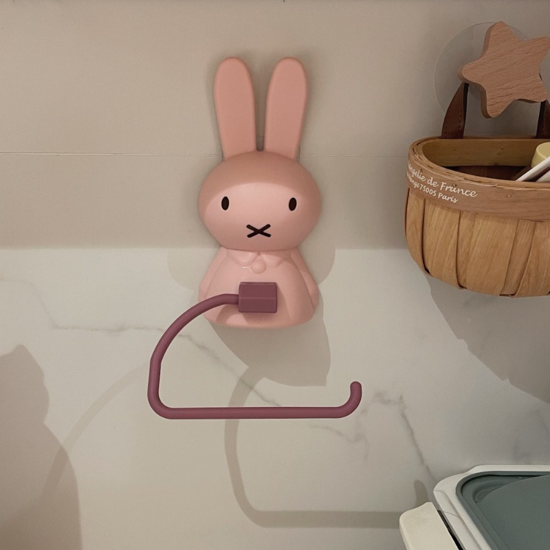 Kawaii Miffy Toilet Paper Rack - Home Edit Bathroom Organizer ulasan dan harga