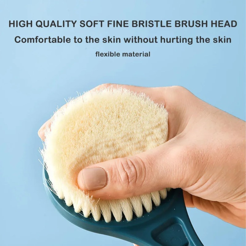 1PC Long Handle Soft Hair Bath - Home Bathroom Cleaning Machine ulasan dan harga