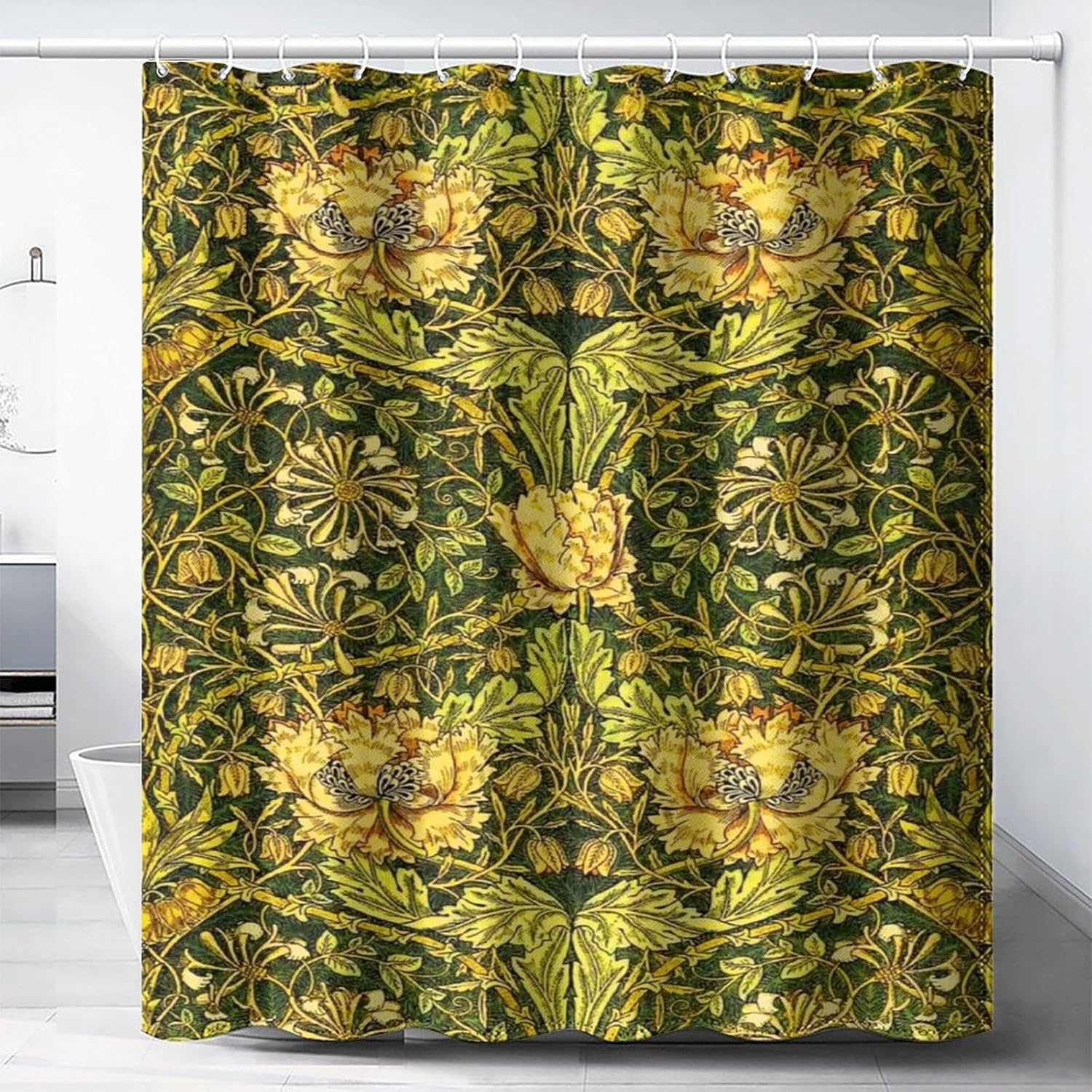 Waterproof Botanical Shower Cu - Home Decor Bathroom Ideas ulasan dan harga