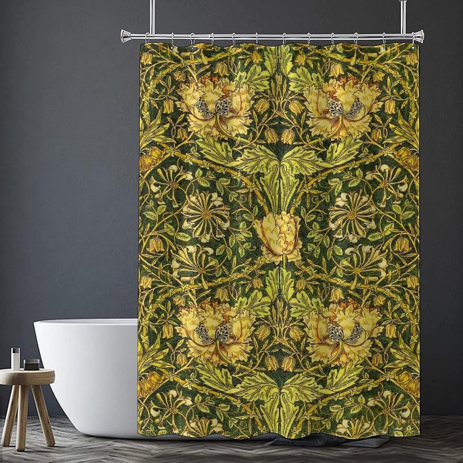 Waterproof Botanical Shower Cu - Home Decor Bathroom Ideas ulasan dan harga