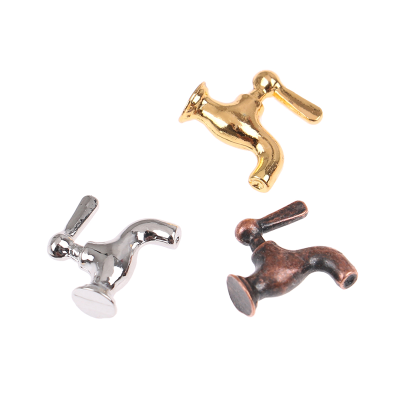 1/2/4/12PCS 1:12 Miniature Met - Home Bathroom Taps ulasan dan harga