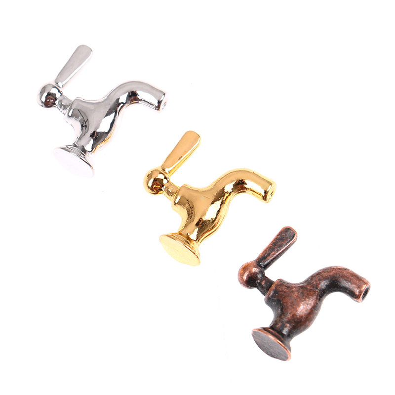 1/2/4/12PCS 1:12 Miniature Met - Home Bathroom Taps ulasan dan harga