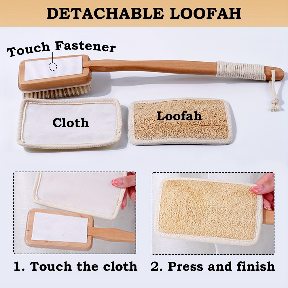 Wood Long Handle Bath Brush Na - Home Bathroom Cleaning Machine ulasan dan harga