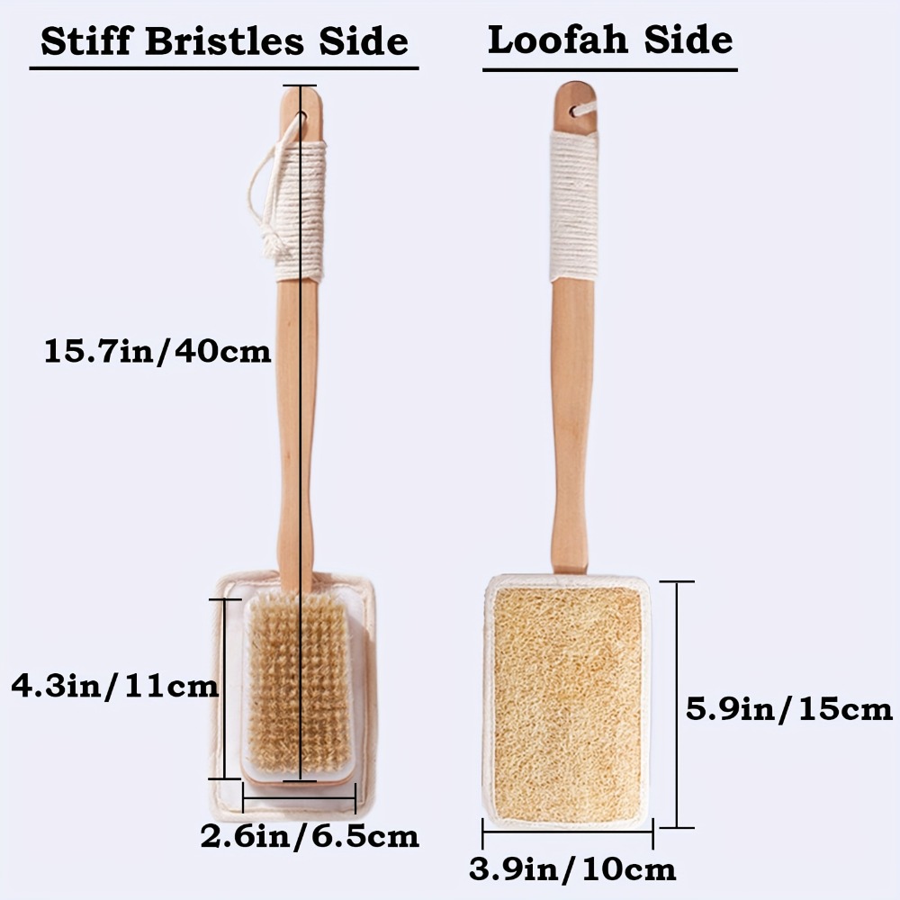 Wood Long Handle Bath Brush Na - Home Bathroom Cleaning Machine ulasan dan harga
