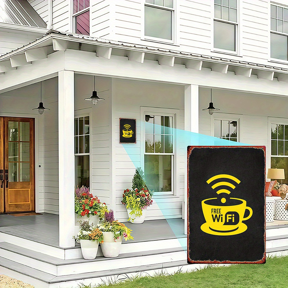 2D Vintage Metal Sign, WiFi Zo - Home Decor Bathroom Ideas ulasan dan harga
