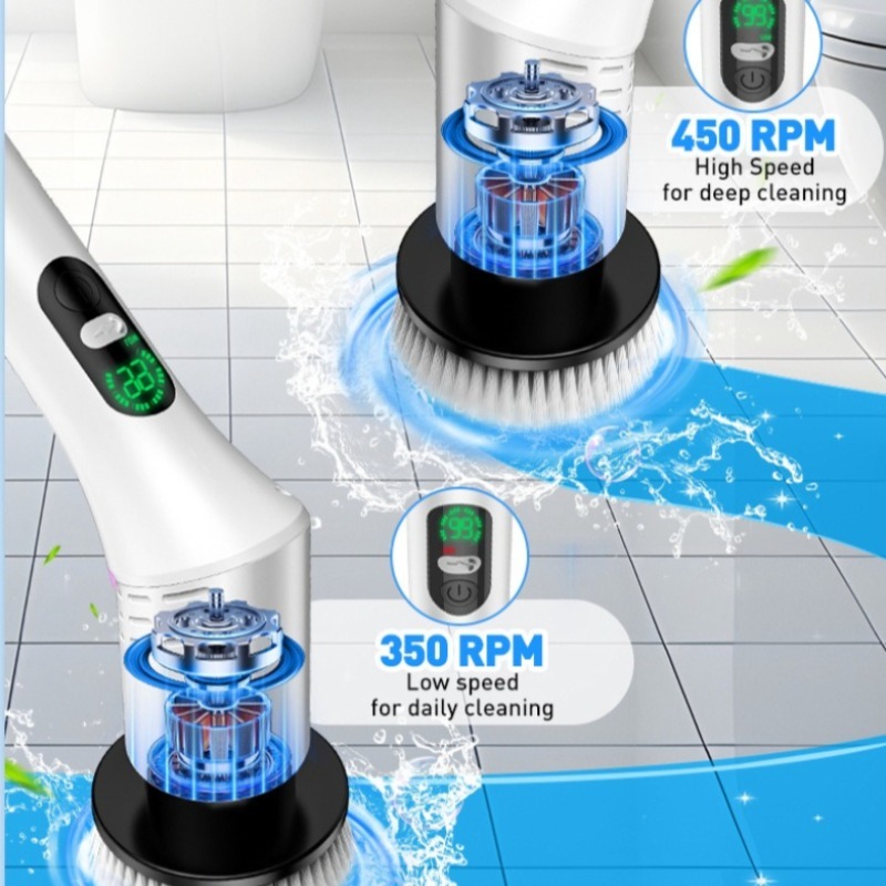 Electric Spin Scrubber 9 in 1  - Home Bathroom Cleaning Machine ulasan dan harga
